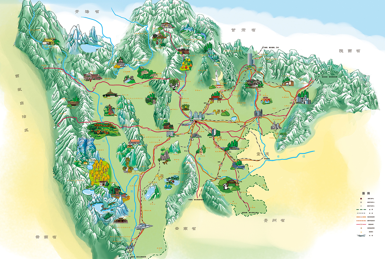 四川，播音稿中的神奇土地画卷